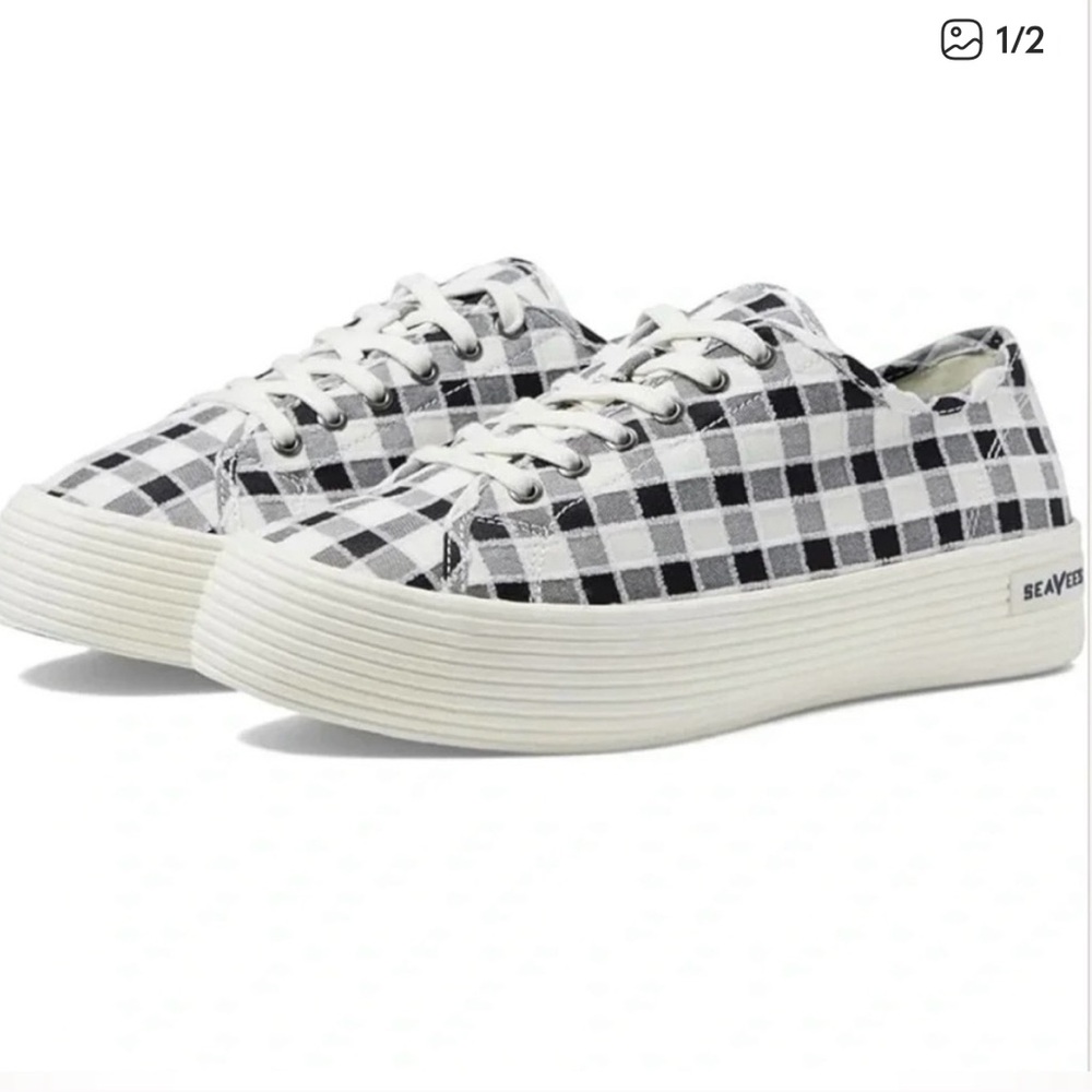 Seavees Monterey Checkered Platform Sneaker size 9